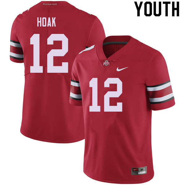 Youth #12 Gunnar Hoak Ohio State Buckeyes College Football Jerseys Sale-Red